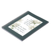 Carnet Écriture biblique Encouragement Citations Fleur bl (Côté gauche)