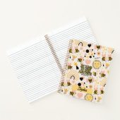Carnet Écriture chrétienne douce Bougies mignonnes et fan (Intérieur)