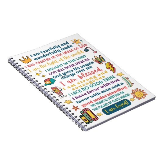 Carnet Écriture d'affirmation positive garçons (Côté Droit)