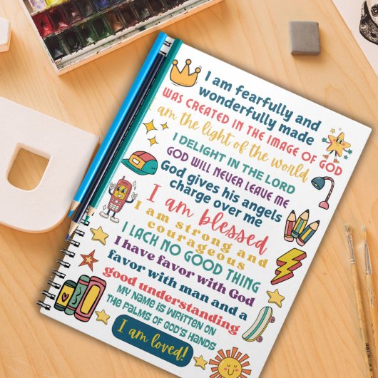 Carnet Écriture d'affirmation positive pour garçons