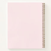 Carnet Écriture de citation inspirante rose gênée (Dos)
