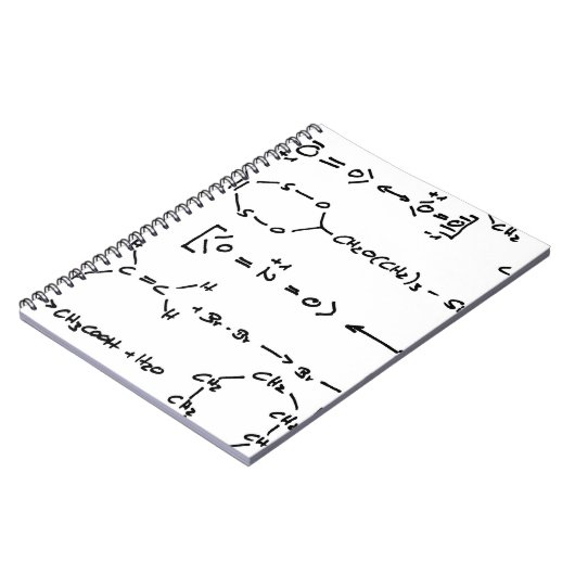 Carnet Écriture de formule chimique (Côté gauche)