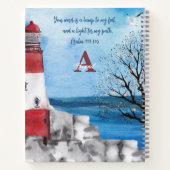 Carnet Écriture de la scène d'aquarelle du phare de Monog (Dos)