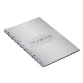 Carnet Écriture de monogramme élégante et modifiable | Gr (Côté Droit)