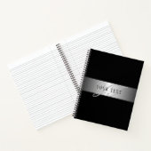 Carnet Écriture de monogramme élégante et modifiable | No (Intérieur)