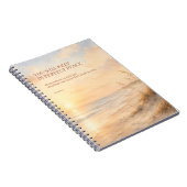 Carnet Écriture de plage Isaïe 26:3 Foi de pêche parfaite (Côté Droit)