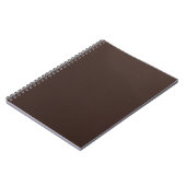 Carnet Écriture de texture de cuir brun foncé élégant (Côté gauche)