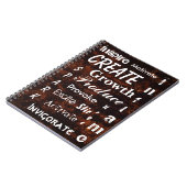 Carnet Écriture en bronze (Côté gauche)