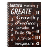 Carnet Écriture en bronze (Devant)