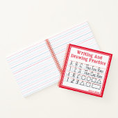 Carnet Écriture Et Dessin Pratique Carré Rouge (Intérieur)