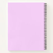 Carnet Écriture féminine vertueuse avec fleurs d'aquarell (Dos)