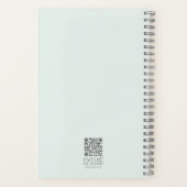 Carnet Écriture fleur sauvage aquarelle personnalisée (Verso)