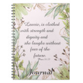 Carnet Écriture florale aquarelle, (Devant)