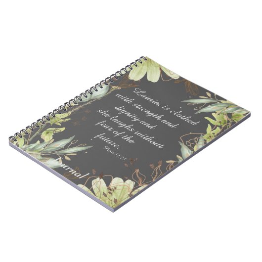 Carnet Écriture florale aquarelle, (Côté gauche)