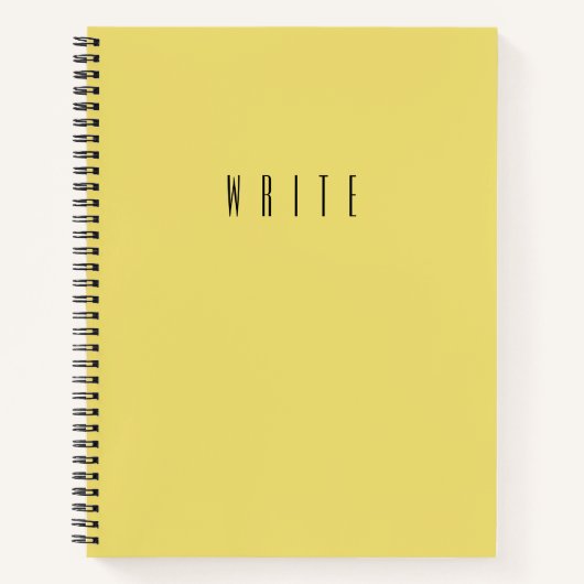 Carnet Écriture jaune (Devant)