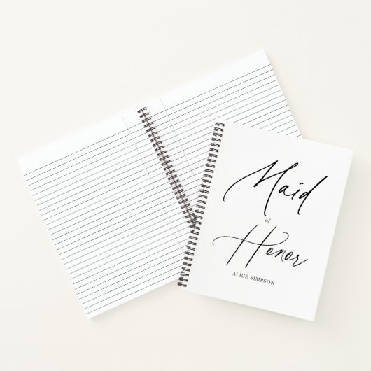 Carnet Écriture manuscrite de script d'honneur (Intérieur)