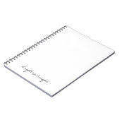 Carnet Écriture manuscrite élégante stylée tendance uniqu (Côté gauche)