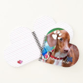 Carnet Écriture manuscrite superposition Dachshund photo  (Intérieur)
