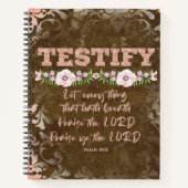 Carnet Écriture Prière et Bible Notes d'étude (Devant)