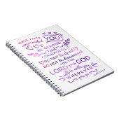 Carnet Écriture sainte chrétienne de bible de 1:9 de (Côté Droit)