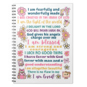 Carnet Écriture sainte d'affirmation positive pour filles (Devant)