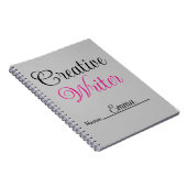Carnet Écrivain créatif Pastel Pink (Côté Droit)