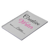 Carnet Écrivain créatif Pastel Pink (Côté gauche)