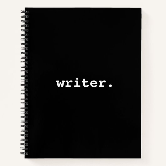 Carnet Écrivain noir (Devant)