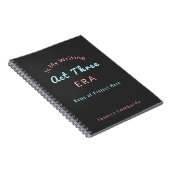 Carnet Écrivain personnalisé (Côté Droit)