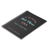 Carnet Écrivain personnalisé (Côté gauche)