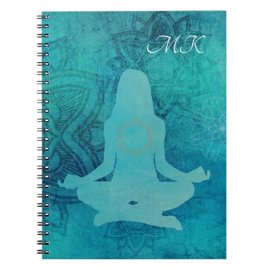 Carnet Ecrivain spirituel Zen Yoga Lotus Méditation (Devant)