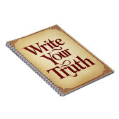 Carnet Écrivez votre vérité (Côté Droit)