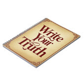 Carnet Écrivez votre vérité (Côté gauche)