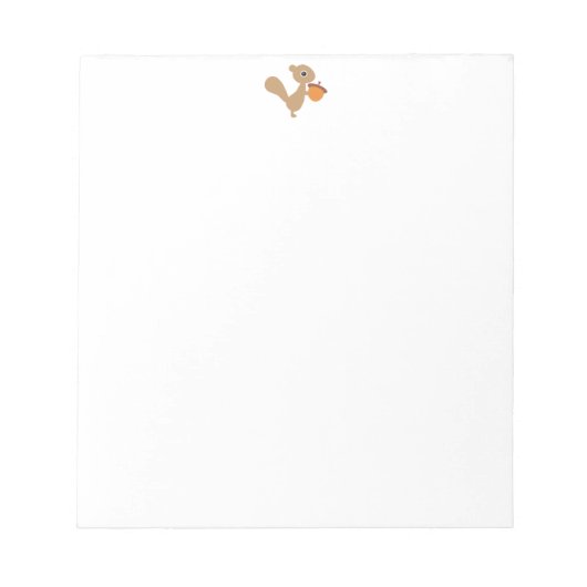 Carnet Écureuil avec Gland (Devant)
