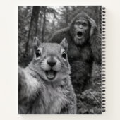 Carnet Écureuil Bigfoot Selfie Surpris (Dos)