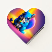 Carnet Écureuil Bleu Mangeant Un Fruit (Dos)