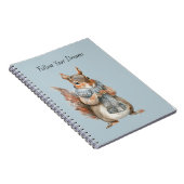 Carnet Écureuil Bleu Suivez Vos Rêves (Côté Droit)