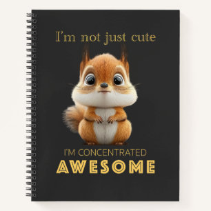 Carnet Écureuil concentré Awesome mignon adorable drôle