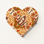 Carnet Écureuil d'automne sur blanc (Dos)