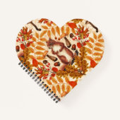 Carnet Écureuil d'automne sur blanc (Devant)