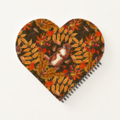 Carnet Écureuil d'automne sur brun foncé (Dos)