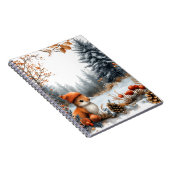 Carnet Écureuil d'hiver dans une forêt givré (Côté Droit)