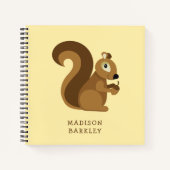 Carnet Écureuil Enfant Mignon de la Forêt (Devant)