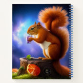 Carnet Écureuil ivre, Personnalisé, Spiral (Dos)
