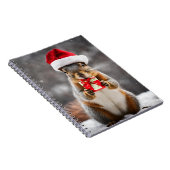 Carnet Écureuil renard de Noël avec un chapeau de Père No (Côté Droit)