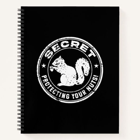 Carnet Écureuil Secret "Protégez vos noix" (Devant)