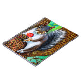 Carnet Écureuil sur l'arbre avec fruit-47566 (Côté gauche)