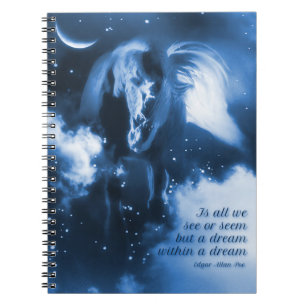 Carnet Edgar Allan Poe Un rêve dans un cheval de rêve