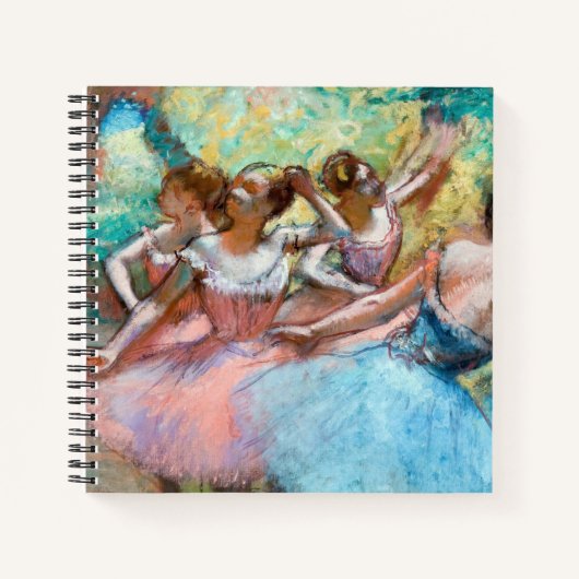 Carnet Edgar Degas - Quatre Ballerinas sur scène (Devant)