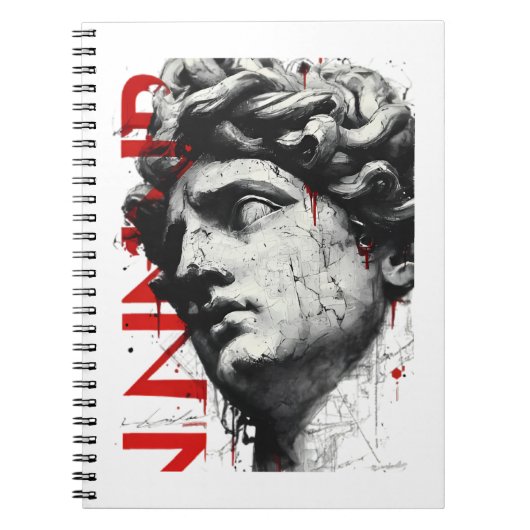 Carnet Edgy David Bust Modern Street Art (Devant)